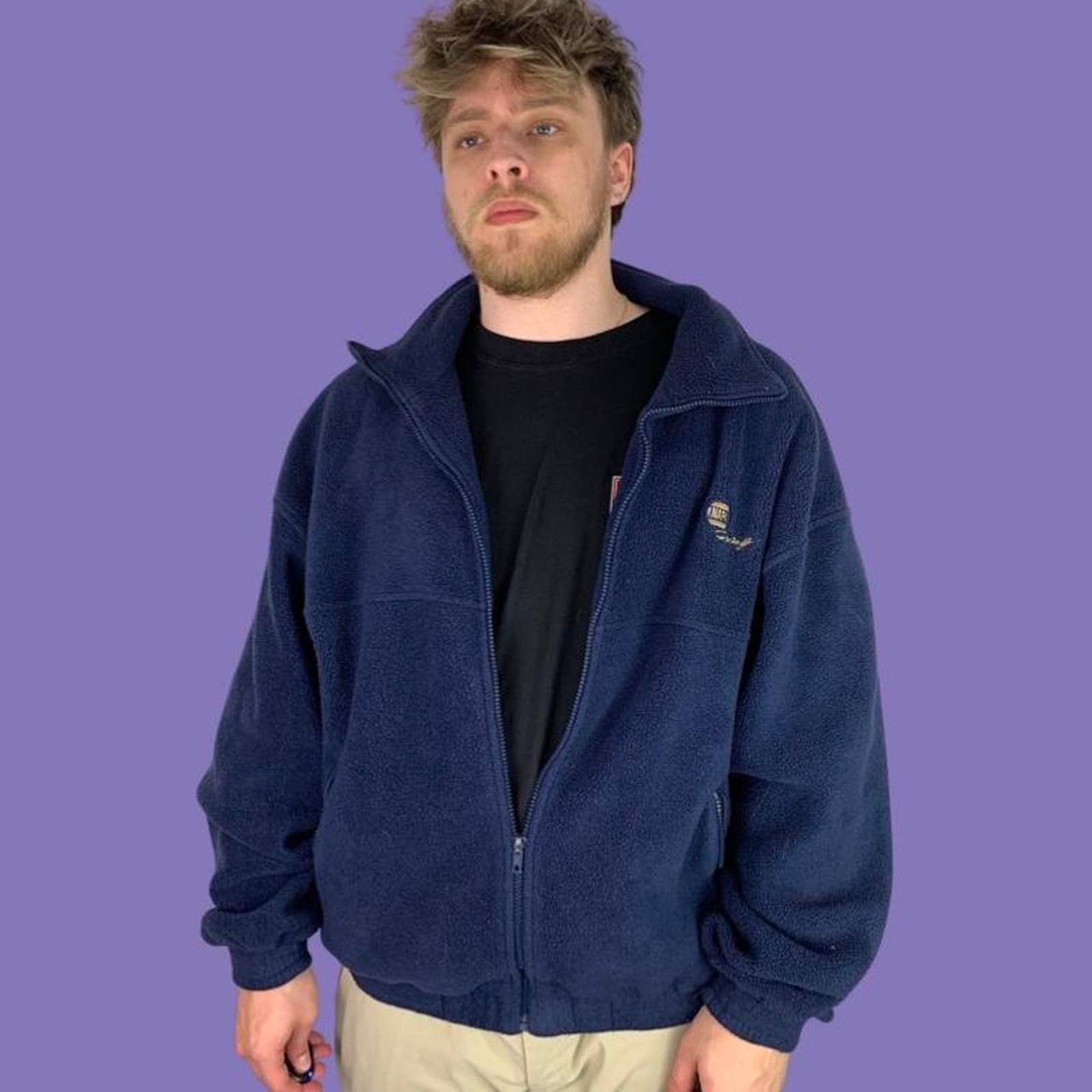 Vintage 90s Racing Fleece Jacket